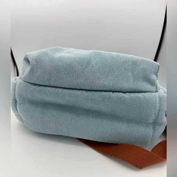 Chloé Denim Blue Backpack with Logo Straps - Picture 6 of 12